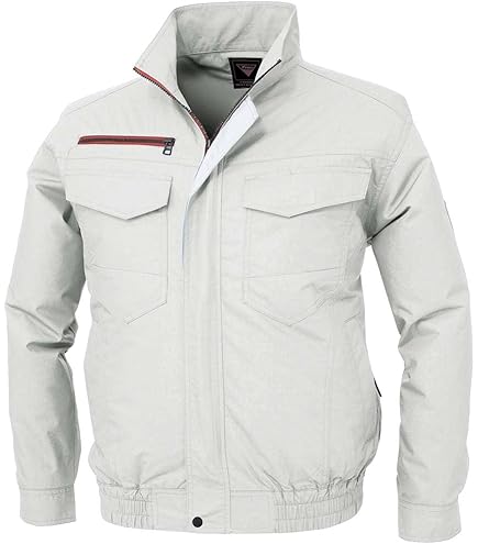 Amazon.co.jp: 空調服 長袖ブルゾン シルバーグレー S : ファッション